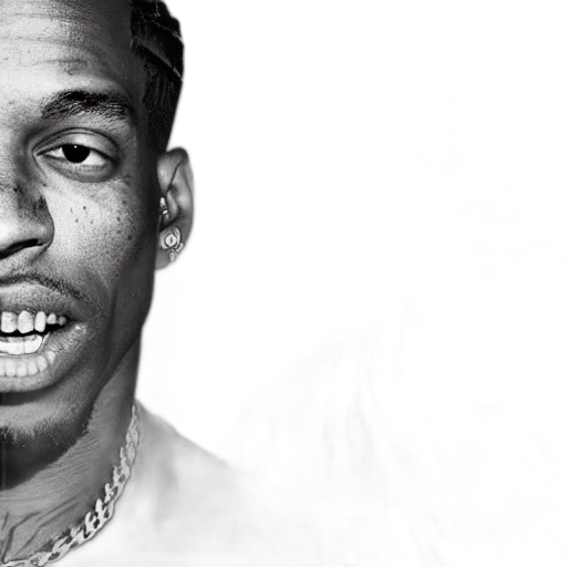 face, photorealistic, travis, scott transparent PNG cut-out