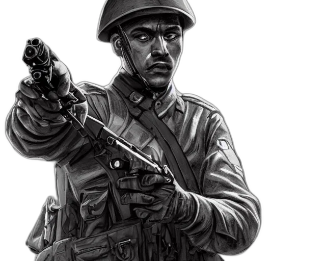 weapon, concept art, comic book art, photorealistic transparent PNG cut-out