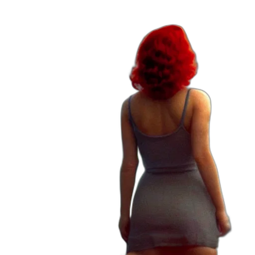 dress, hair, robot, 3d render transparent PNG cut-out