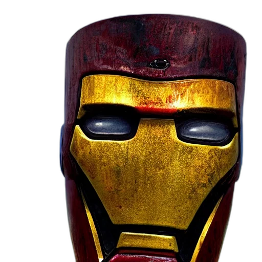 mask, robot, face, 3d render transparent PNG cut-out