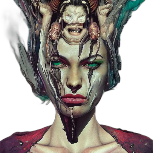 mask, face, creature, crown transparent PNG cut-out