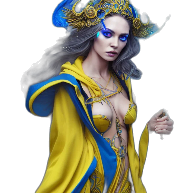 jewelry, dress, staff, fantasy art transparent PNG cut-out