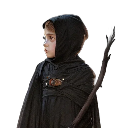 staff, jacket, dress, sword transparent PNG cut-out