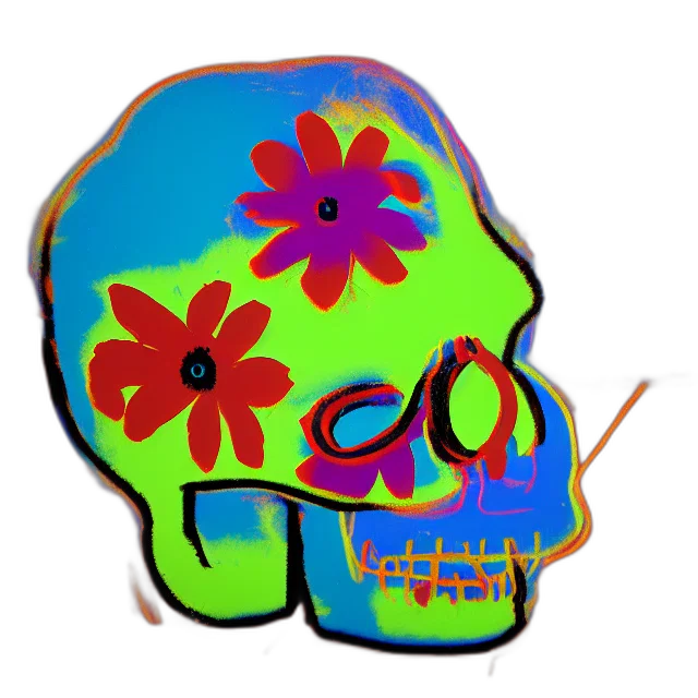 mask, flower, face, jacket transparent PNG cut-out