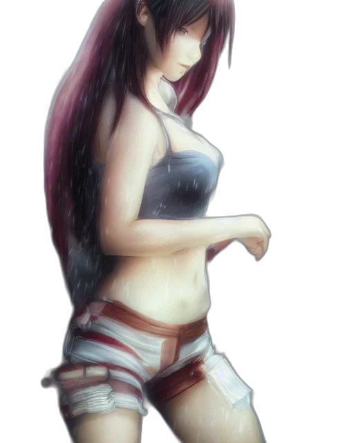 dress, staff, weapon, fantasy art transparent PNG cut-out