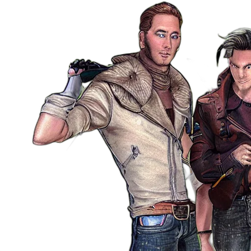 jacket, concept art, comic book art, fantasy art transparent PNG cut-out
