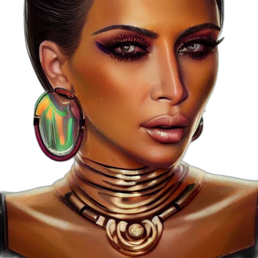 jewelry, face, crown, photorealistic transparent PNG cut-out