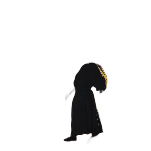 hat, dress, staff, hair transparent PNG cut-out