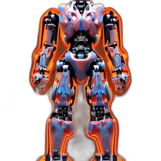 robot, furniture, 3d render, concept art transparent PNG cut-out