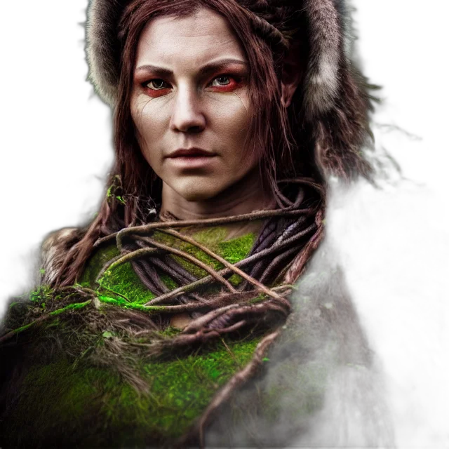 face, staff, dragon, fantasy art transparent PNG cut-out