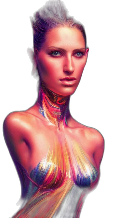 jewelry, robot, face, dress transparent PNG cut-out