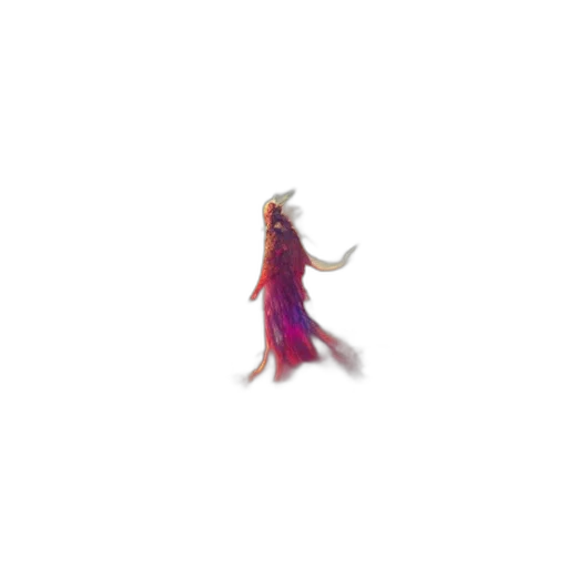dress, creature, dragon, staff transparent PNG cut-out