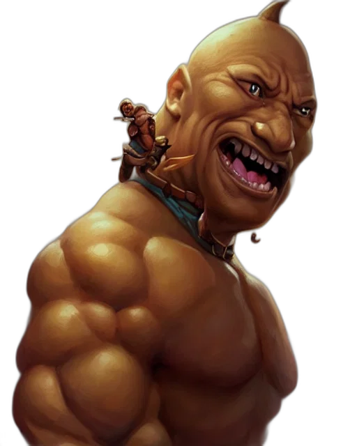 face, weapon, staff, creature transparent PNG cut-out