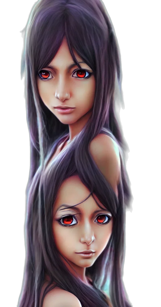 face, mask, hair, creature transparent PNG cut-out