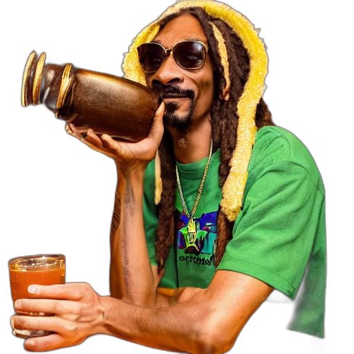staff, bottle, animal, hat transparent PNG cut-out