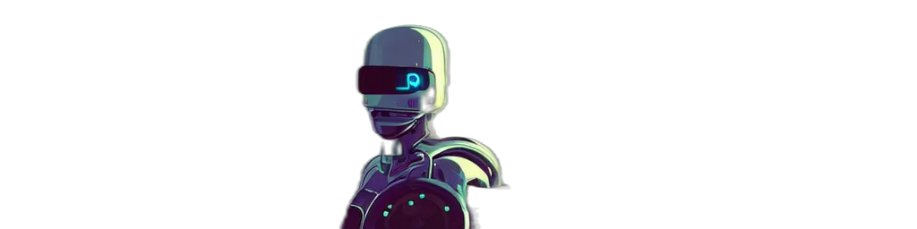 robot, cyberpunk, concept art, 3d render transparent PNG cut-out
