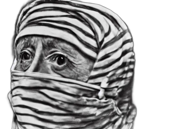 mask, face, pencil sketch, photorealistic transparent PNG cut-out