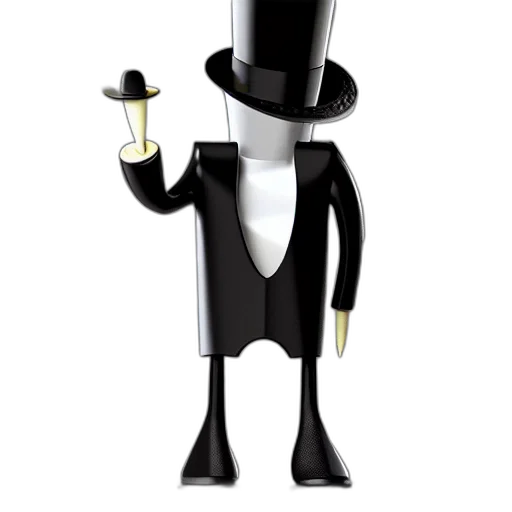 staff, hat, robot, jewelry transparent PNG cut-out