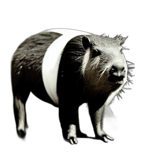 animal, creature, staff, hat transparent PNG cut-out