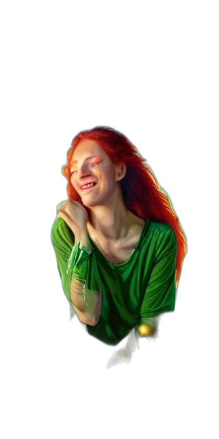 face, jewelry, dress, staff transparent PNG cut-out