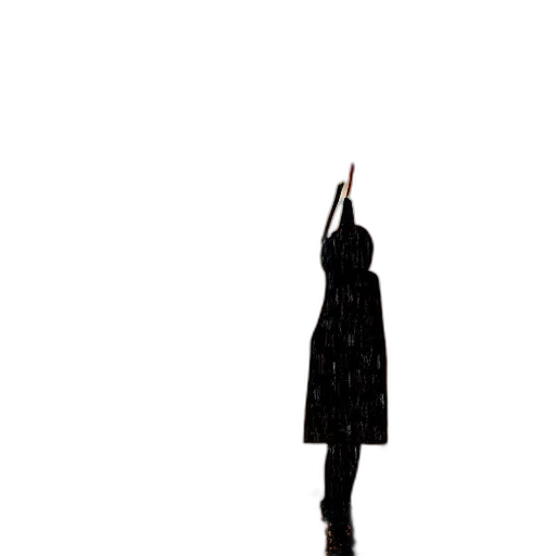 umbrella, staff, hat, jacket transparent PNG cut-out