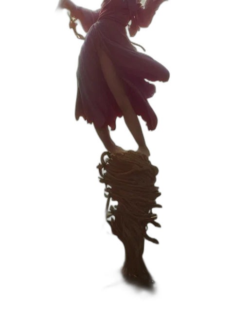 staff, crown, flower, dress transparent PNG cut-out