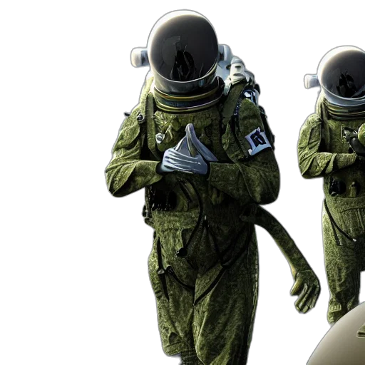 concept art, 3d render, comic book art, outer space transparent PNG cut-out