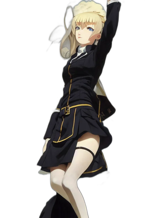 dress, staff, jacket, weapon transparent PNG cut-out