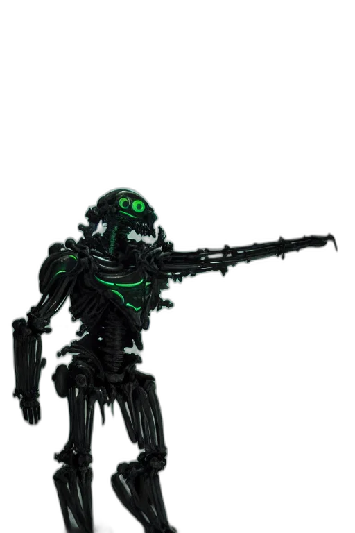robot, weapon, staff, creature transparent PNG cut-out