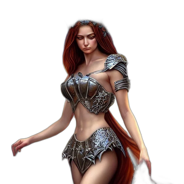 dress, sword, fantasy art, concept art transparent PNG cut-out
