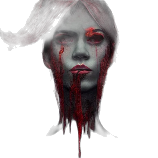 face, mask, creature, concept art transparent PNG cut-out