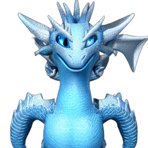 dragon, staff, creature, animal transparent PNG cut-out