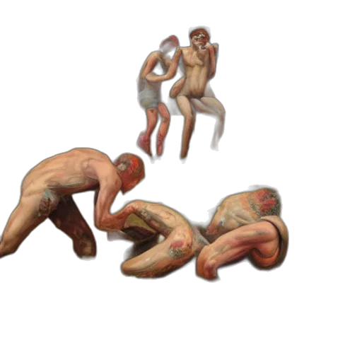 creature, concept art, 3d render, pixel art transparent PNG cut-out