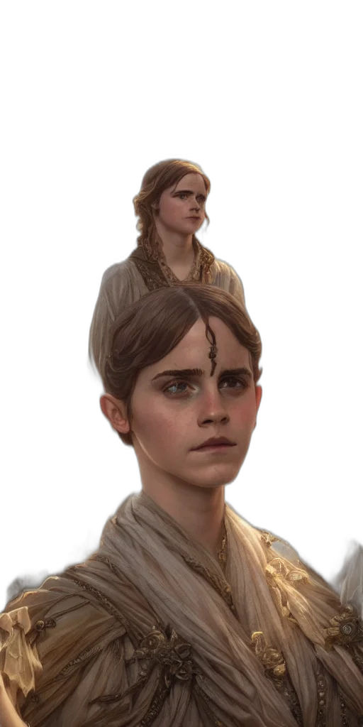 face, staff, concept art, fantasy art transparent PNG cut-out
