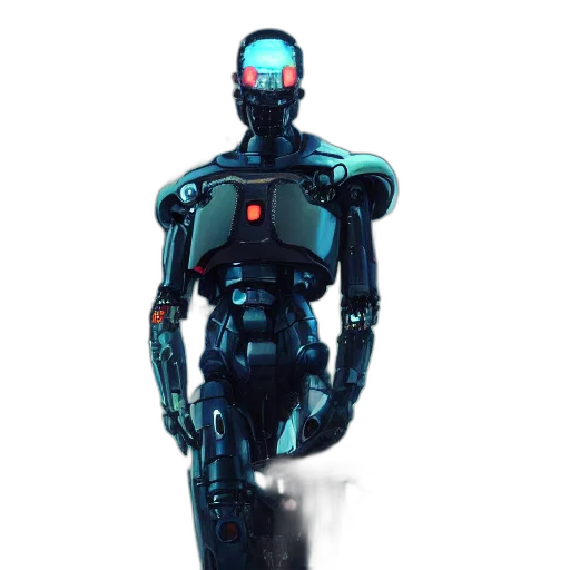 robot, staff, creature, concept art transparent PNG cut-out