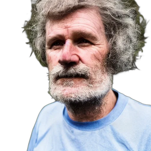 face, hair, staff, animal transparent PNG cut-out