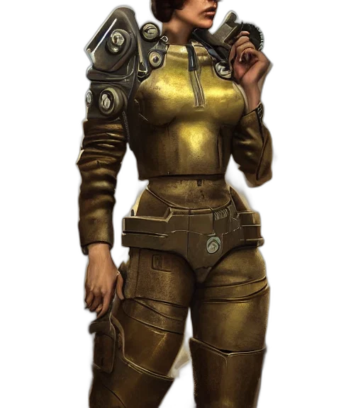 staff, robot, jacket, weapon transparent PNG cut-out
