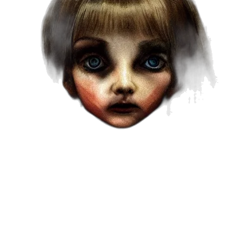 face, mask, creature, hair transparent PNG cut-out