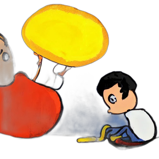 umbrella, concept art, cartoon, comic book art transparent PNG cut-out