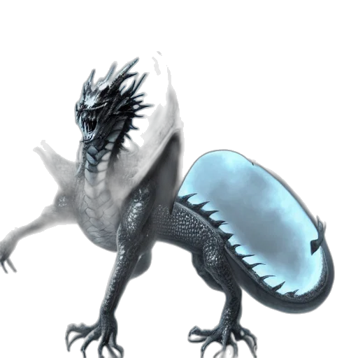 dragon, creature, animal, staff transparent PNG cut-out