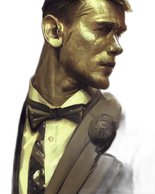 face, concept art, comic book art, photorealistic transparent PNG cut-out