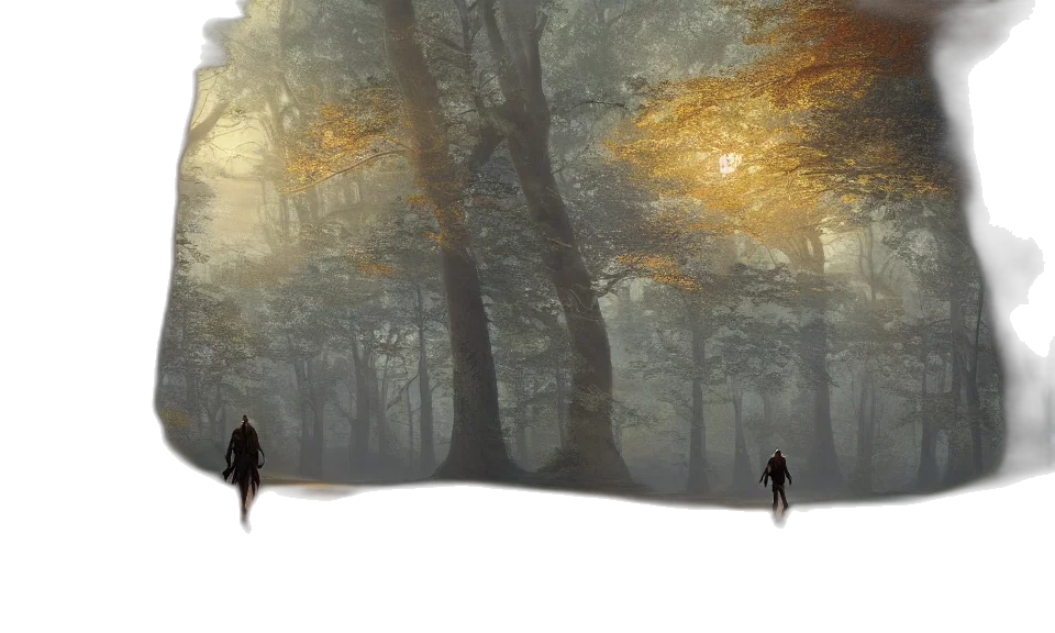 concept art, fantasy art, photorealistic, oil painting transparent PNG cut-out
