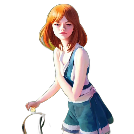 dress, staff, face, robot transparent PNG cut-out