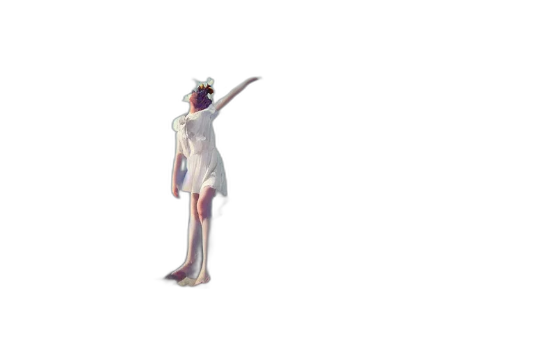 dress, staff, robot, creature transparent PNG cut-out