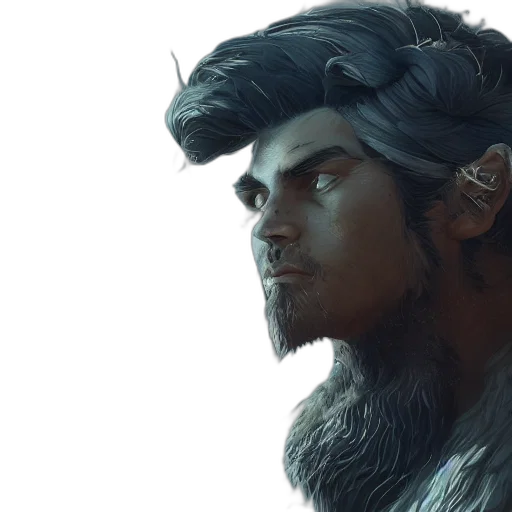 face, dragon, creature, hair transparent PNG cut-out