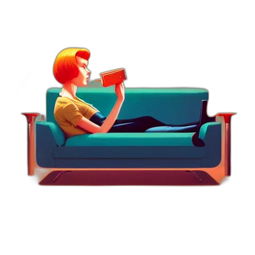 furniture, concept art, pixel art, 3d render transparent PNG cut-out