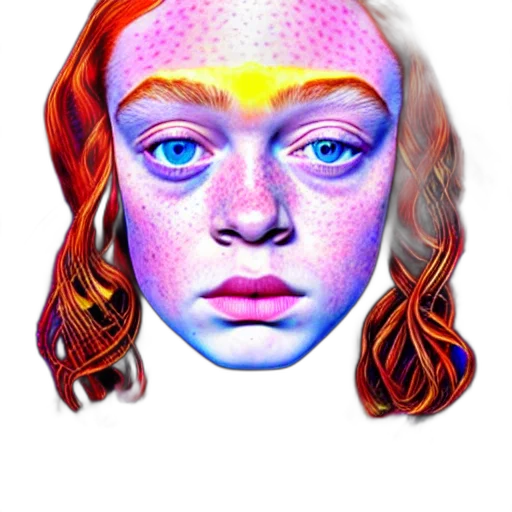 face, mask, crown, hair transparent PNG cut-out