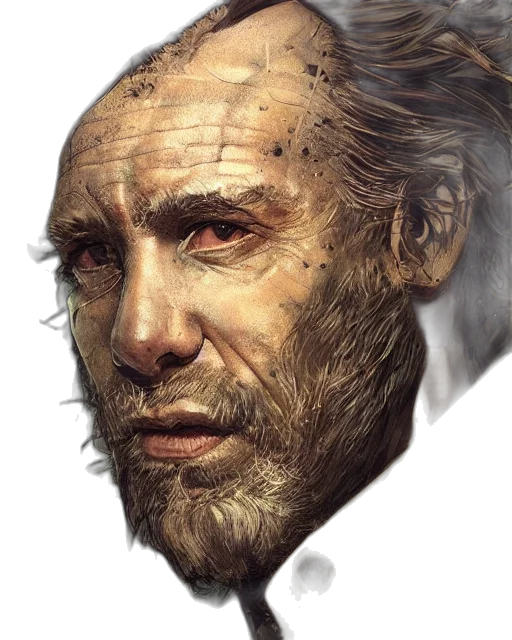 face, mask, hair, creature transparent PNG cut-out