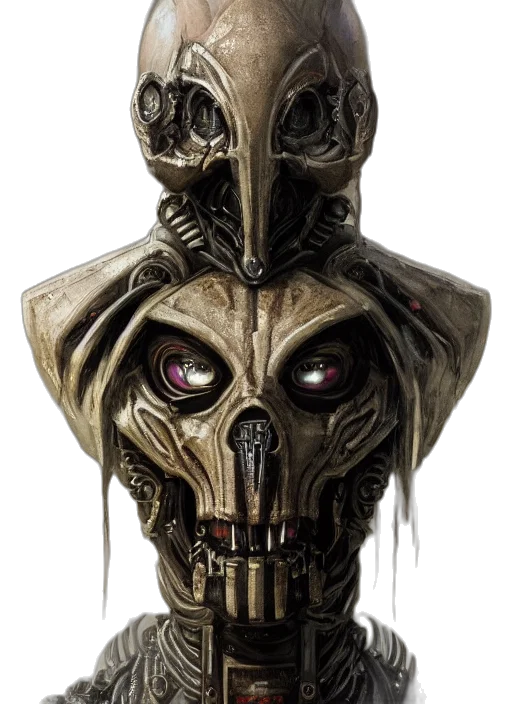 robot, mask, face, concept art transparent PNG cut-out