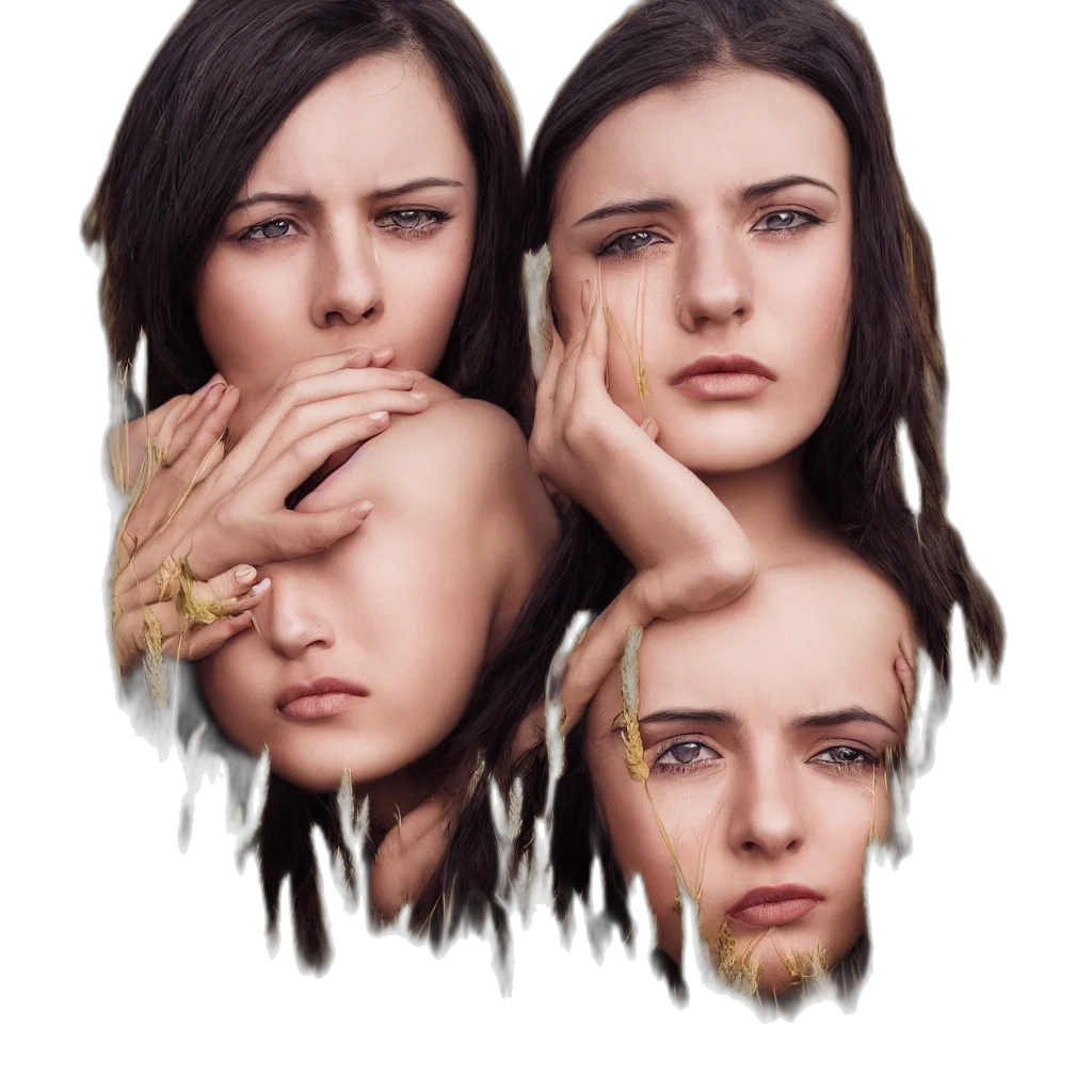 face, mask, jewelry, jacket transparent PNG cut-out